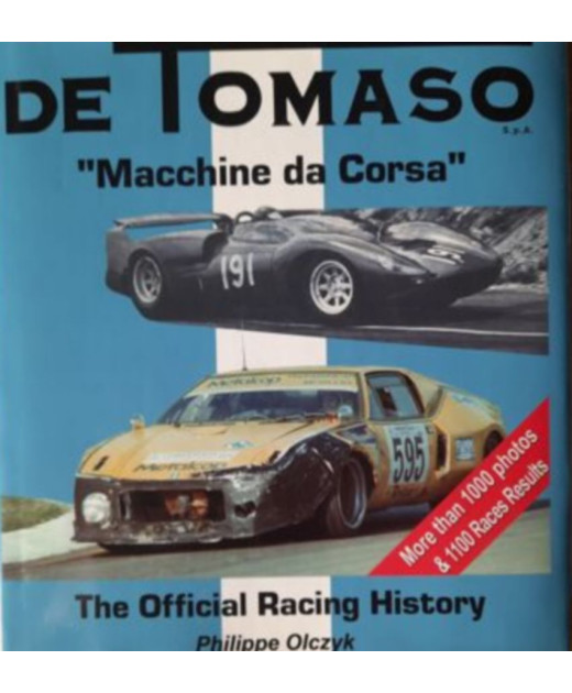 De Tomaso, The Official Racing History De Philippe Olczyk | 9789952800258-OCCASION |