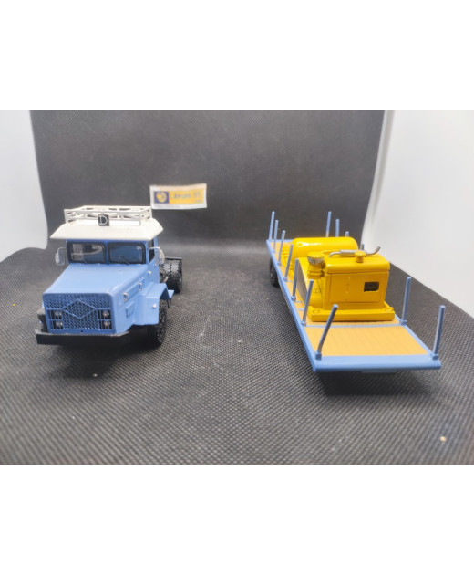 CAMION UNIC AVEC SEMI REMORQUE "GROUPE ÉLECTROGÈNE" - MINITRUCKS - 1/50 | Camion Unic avec Semi remorque "Groupe Electrogene" |
