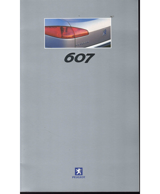 Brochure PEUGEOT 607 2.2 et 3.0l - 2000 | PEU73 - Ref: 1N0004/07 00 |