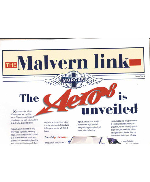 The Malvern Link, The Aero 8 is unveiled N°3 | MOR5 - Malvern Link N°3 |