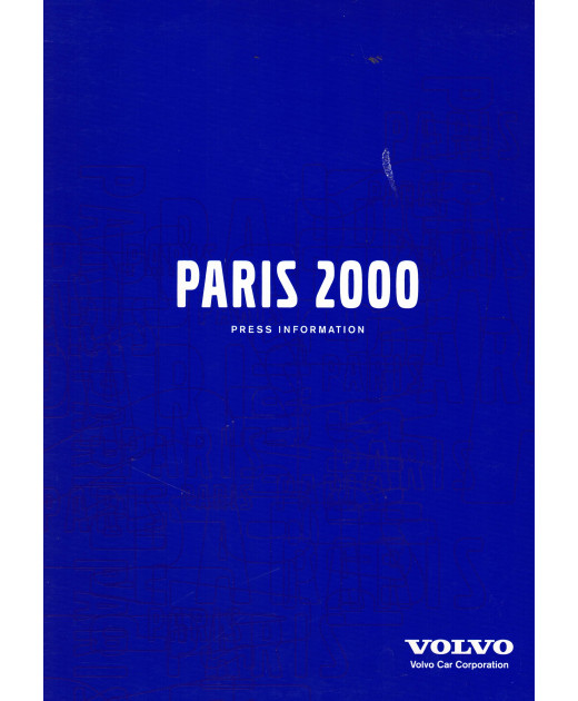 Press Information PARIS 2000 VOLVO CAR | Volvo 63 - Ref: KITMEDIA2000 |