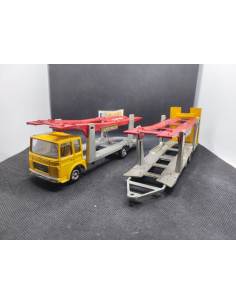 CAMION SAVIEM SM300 PORTE AUTOUS "CAUSSE WALON" - SOLIDO - N° 321 - 1/50 | Camion Saviem SM300 Porte Autos "Causse Walon" - 3...