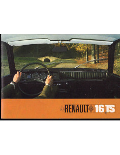 RENAULT 16 TS - Notice d'utilisation (Orginal) 1968 | REN50 - Ref: 77 01 426 826 |