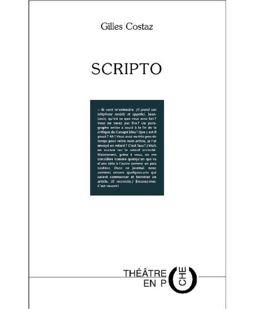 Scripto De Costaz Gilles | 9782490431168 |