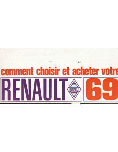 Brochure / Dépliant RENAULT Gamme 1969 | REN68 - Ref: 31.136.03.03 F597 |