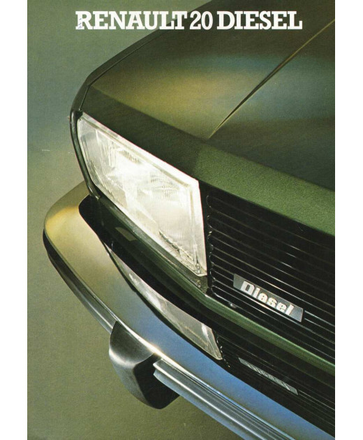 Brochure / Dépliant RENAULT 20 DIESEL - TD et GTD | REN63 - Ref: 19.131.20 |