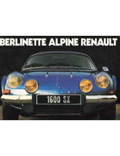 Brochure / Feuillet RENAULT ALPINE BERLINETTE - 1647cm3 - 95Ch | REN60 - Ref: BERLINETTE |
