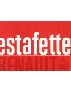 Brochure RENAULT ESTAFETTE 800 et 1000 - 1108 cm3 - 72Ch | REN59 - Ref: 43730-03-03 M015 |