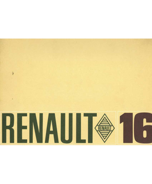 Brochure RENAULT 16 - 1470cm3 - 63Ch | REN57 - Ref: 46223-03-03 M396 |