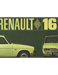 Brochure / Dépliant RENAULT 16  1470cm3 - 55Ch
