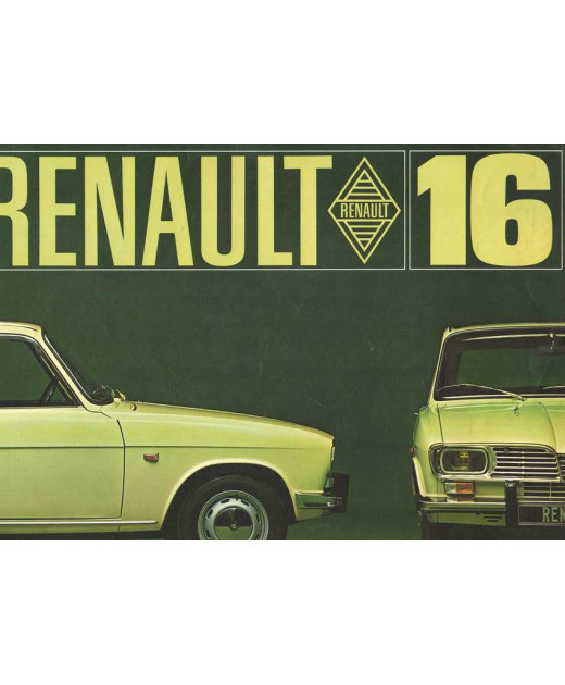 Brochure / Dépliant RENAULT 16  1470cm3 - 55Ch