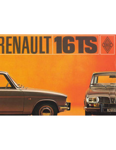Brochure / Dépliant RENAULT 16 TS - 1656 cm3 - 83Ch | REN55 - Ref: 46271-03-03 M581 |
