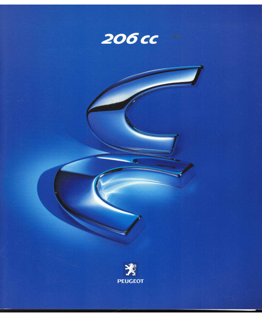 Brochure PEUGEOT 206 CC (10-2000) | PEU74 - Ref: BF-10-2000 |