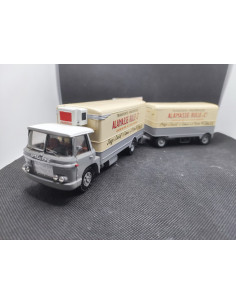 CAMION WILLEME HORIZON PORTEUR AVEC REMORQUE ISOTHERME "ALAMASSE BULLE" - MINITRUCKS - N° 93/94 - 1/50 | Camion Willeme Horiz...