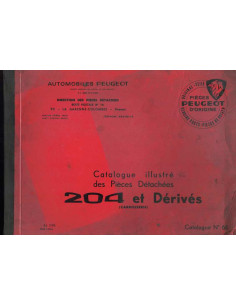 Catalogue illustré des pièces détachées PEUGEOT 204 et Dérivées (1970) | Cat PEUGEOT 204 derives |