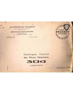 Catalogue illustré des pièces détachées PEUGEOT 304 (1970) | Cat PEUGEOT 304 |