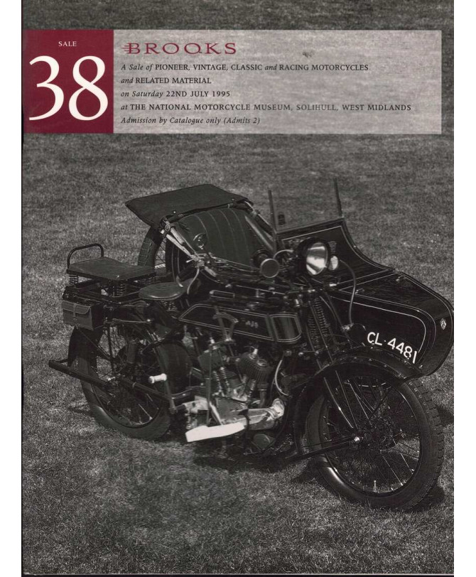 Catalogue Vente aux enchères BROOKS - SOLIHULL (07-1995) | BROOKS Ref: 38 |