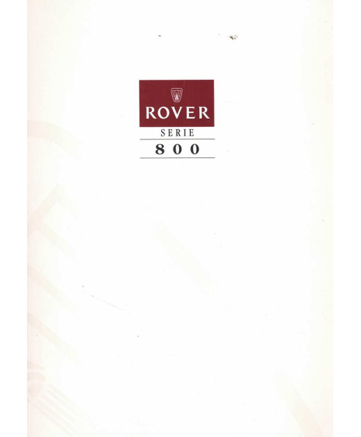 Brochure ROVER SERIE 800 Millésime 92 | ROV03 - Ref: EO702C |