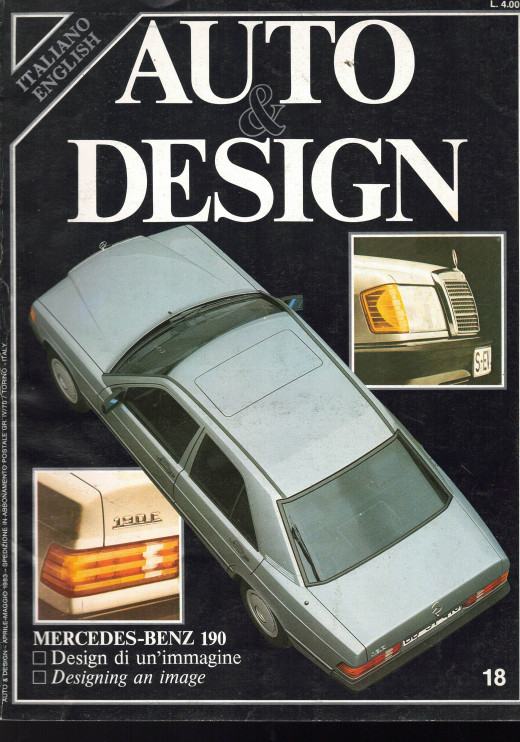 Auto & Design N°18 - MERCEDES 190 Design di un' immagine | Auto & Design 18 |