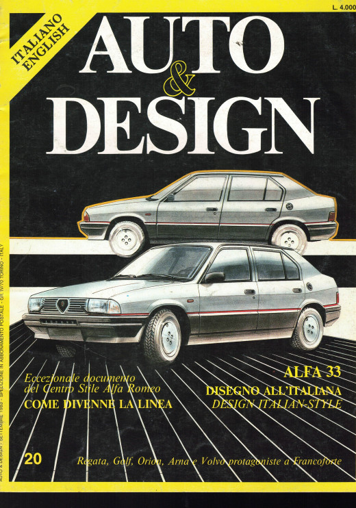 Auto & Design N°20 - ALFA 33 Disegno all' Italiane | Auto & Design 20 |