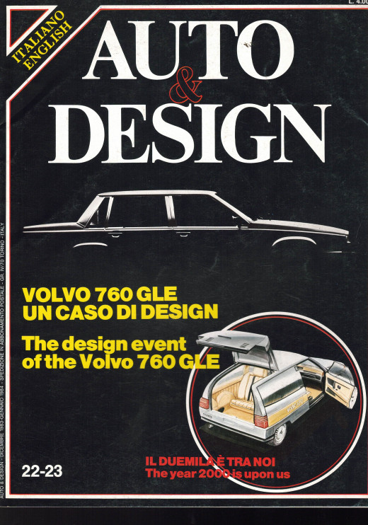 Auto & Design N°22-23 - VOLVO 760 GLE UN CASO DI DESIGN | Auto & Design 22-23 |