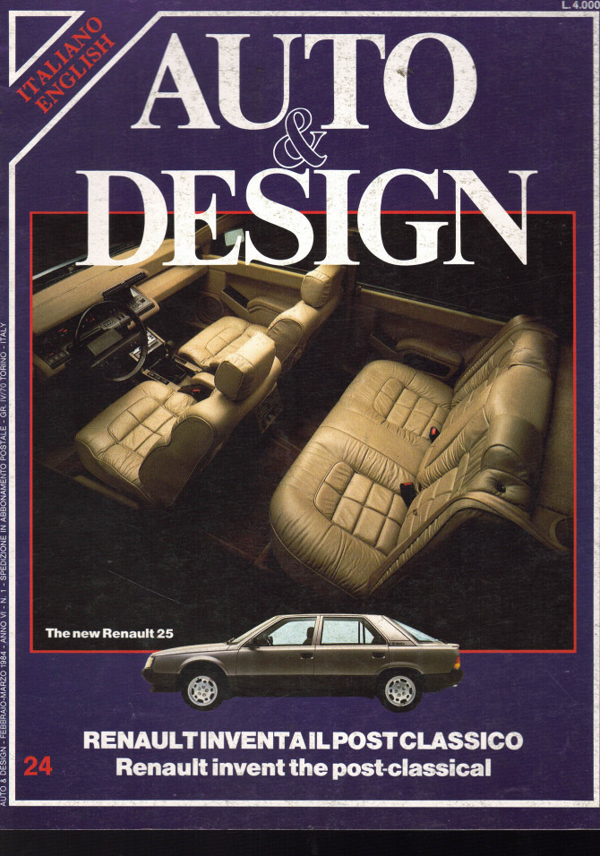 Auto & Design N°24 - RENAULT inventa il post classico | Auto & Design 24 |