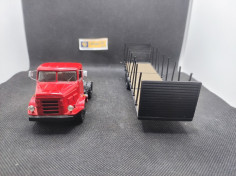 TRACTEUR AVEC SA REMORQUE TRANSPORTS DE BOIS - MINITRUCKS - 1/50 | Tracteur Avec sa remorque de Bois | 2