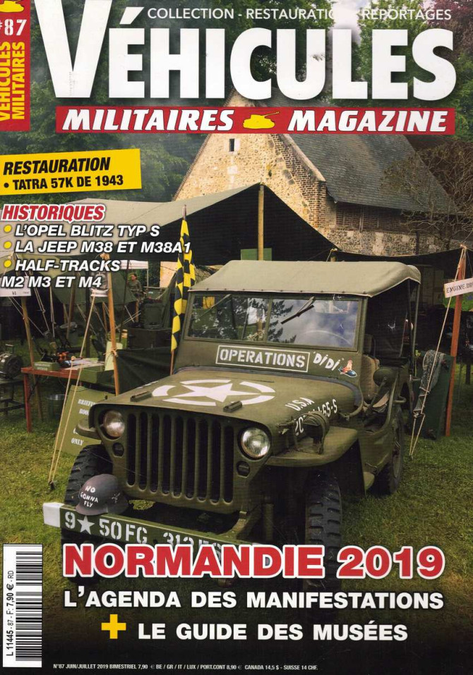Restauration TATRA 57K, Véhicules Militaires Magazine N°87 | Véhicules Militaires N°87 |
