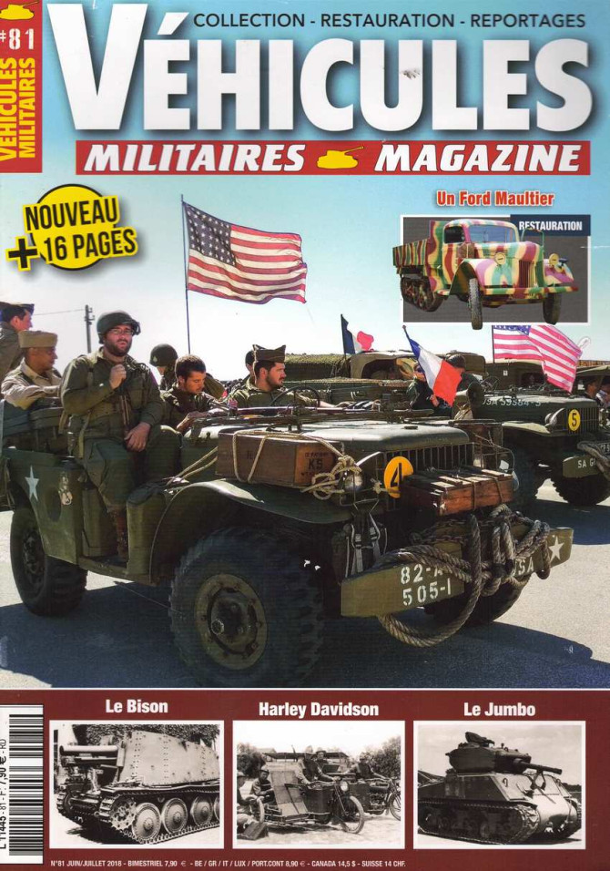 Restauration FORD MAULTIER, Véhicules Militaires Magazine N°81 | Véhicules Militaires N°81 |