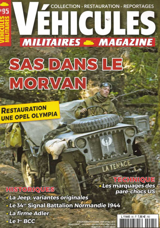 Restauration OPEL OLYMPIA, Véhicules Militaires Magazine N°95 | Véhicules Militaires N°95 |