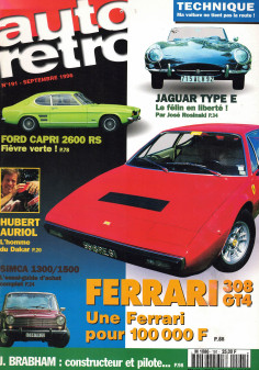 Magazine Auto Retro Essai: Ford Capri 2600 RS N°191 | AUTO RETRO N°191 |