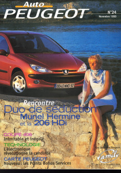 Auto PEUGEOT N°24 Dossier Muriel HERMIE - 206 HDi (1999) | Auto PEUGEOT N°24 |