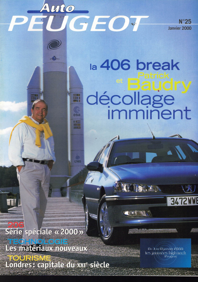 Auto PEUGEOT N°25 Dossier Patrick BAUDRY - 406 BREAK (2000) | Auto PEUGEOT N°25 |