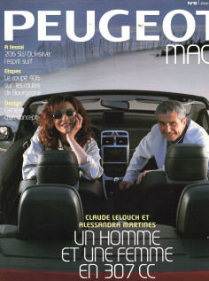 Peugeot Mag N°6 Dossier Claude LELOUCH - 307 CC (2003) | Peugeot Mag N°6 |