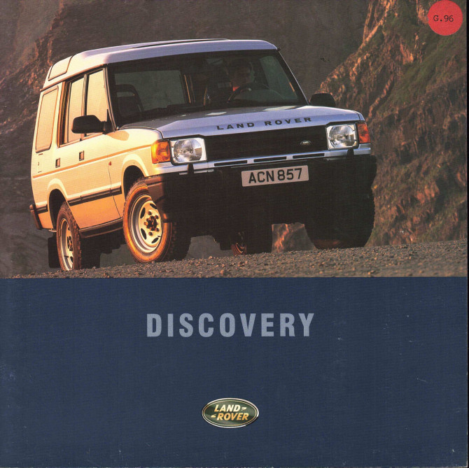 Brochure LAND ROVER DISCOVERY (1995) | LR50 - Ref: LR 59/95 SW/FR |