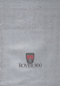 Brochure ROVER 825 SI et Sterling (1987) | ROV08 - Ref: 3/87 F 7700 SAVER |