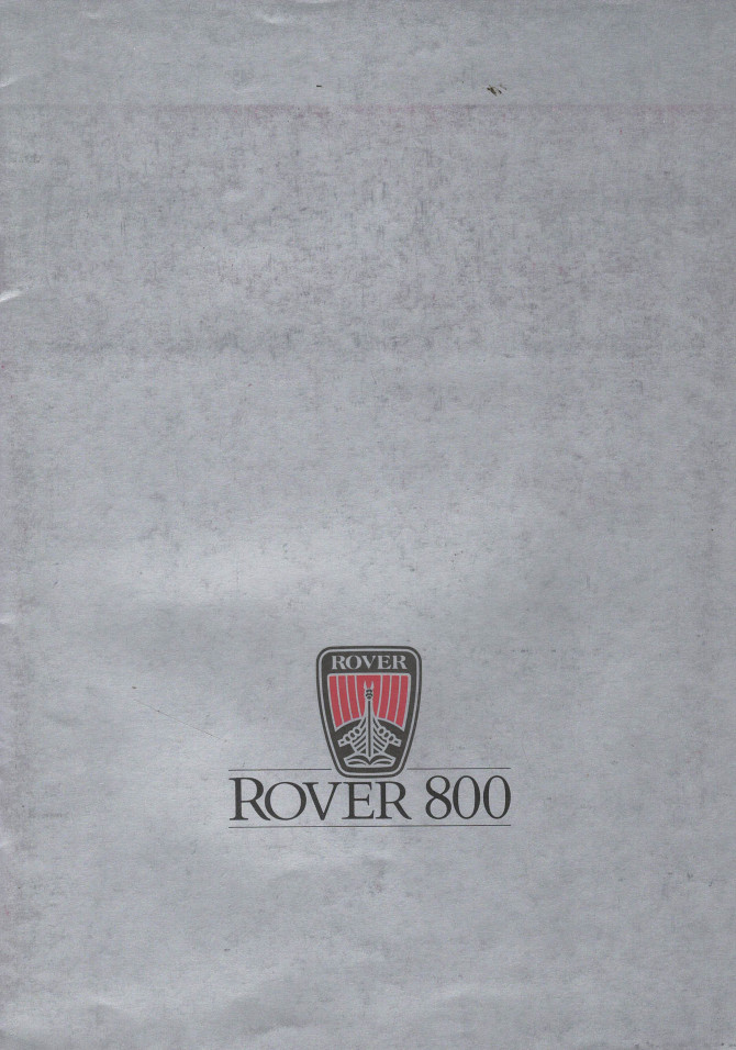 Brochure ROVER 825 SI et Sterling (1987) | ROV08 - Ref: 3/87 F 7700 SAVER |