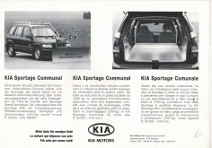 Brochure KIA SPORTAGE COMMUNAL (1996) | KIA13 - Ref: GENEVE96 |