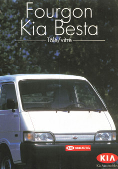 Brochure KIA BESTA Tôlé et Vitré (1996) 3 Places | KIA12 - Ref: 06.96 |
