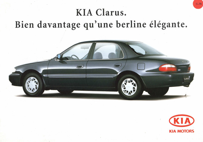 Brochure KIA CLARUS SLX 1.8L et GLX 2.0L | KIA04 - Ref: 1658 |