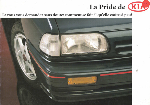 Brochure KIA PRIDE GLXi Automatic | KIA03 - Ref: 2577 |