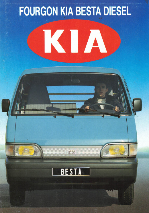 Brochure KIA BESTA Tôlé, Vitré Eco et Confort (1993) 6 Places | KIA10 - Ref: 1369 |