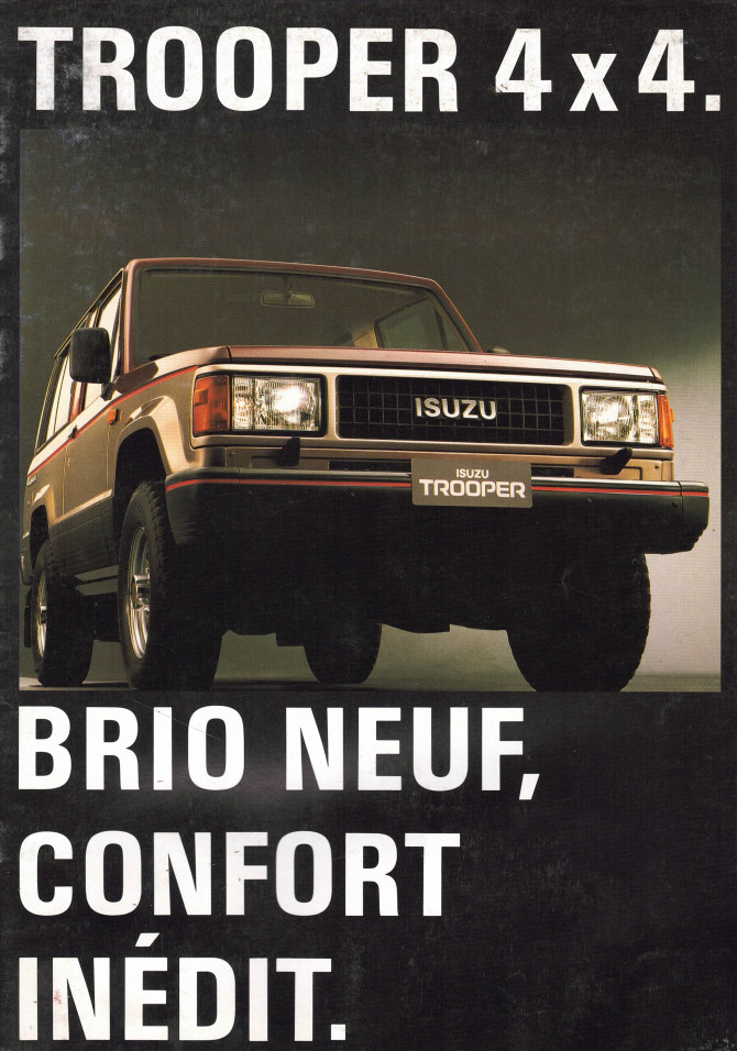 Brochure ISUZU TROOPER 4X4 (1988) | ISU07 - Ref: 1.88 |