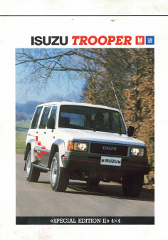 Brochure ISUZU TROOPER Edition II 4x4 (1989) | ISU8 - Ref: 2-89 |