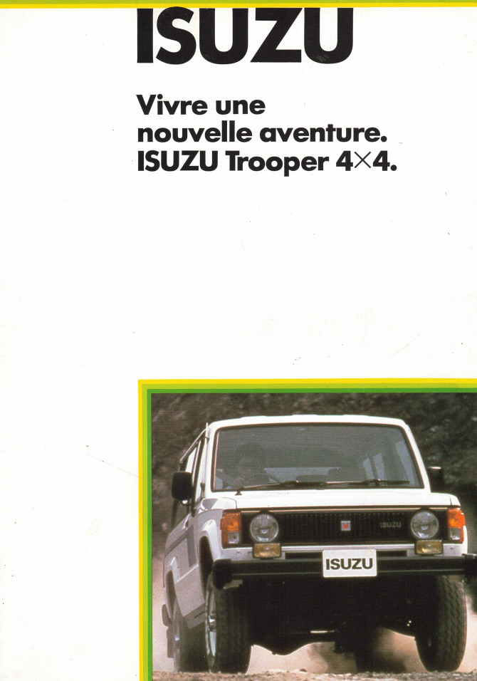 Brochure ISUZU TROOPER 4x4 (1984) | ISU09 - Ref: 1/84 |