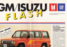 Brochure / Journal Gamme GM/ISUZU FLASH (1985) | ISU10 - Ref: 03/85 |