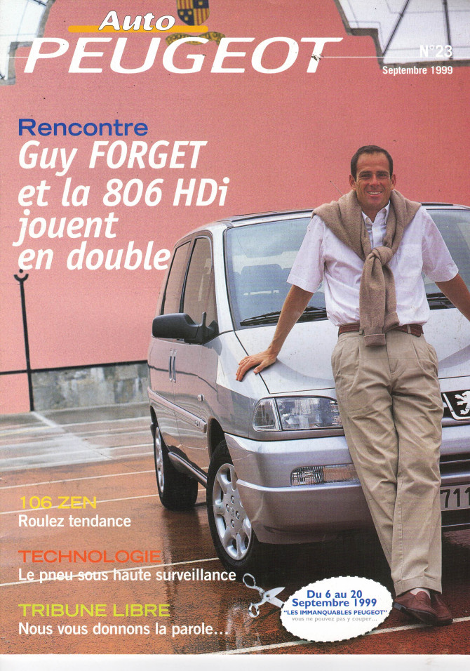 Auto PEUGEOT N°23 Dossier Guy FORGET - 806 ST 2.0L HDi (1999) | Auto PEUGEOT N°23 |
