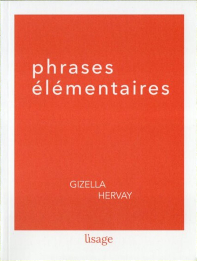 Phrases élémentaires De Gizella Hervay | 9782956648130 |