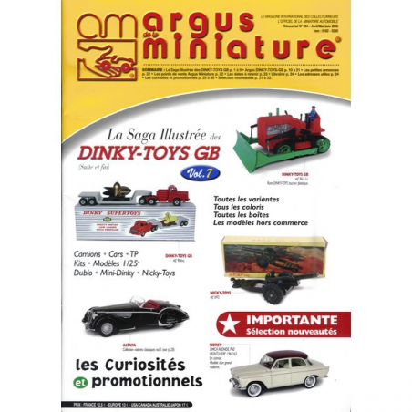 Argus de la miniature N°234 «DINKY-TOYS GB Vol.7» Avr/Juin 2006 | Argus Miniature 234 |