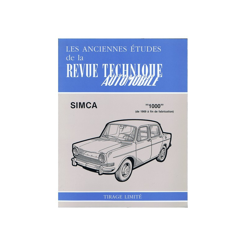 RTA 260/360/394 Simca 1000 de 1969 à fin de fab. | RTA260 |